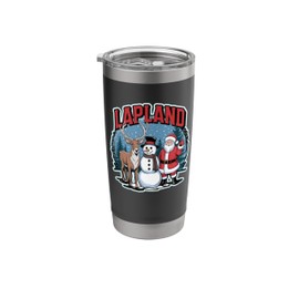 LAPLAND Christmas Theme - Northern European Winter Paradise Stainless Steel Insulated Tumbler