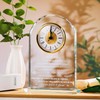 YWHL Meaningful Son Gifts from Mom Dad, Glass Clock Gifts