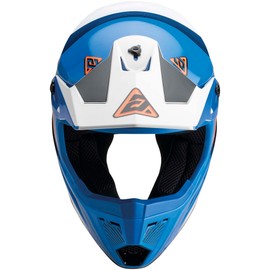 Answer Racing 447773 A23 AR1 Vendetta Helmet: Blue/White/Hyper Orange, Youth M