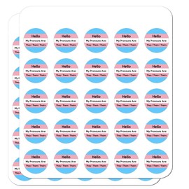 My Pronouns Are They Them Theirs Gender Identity 1" Planner Calendar Scrapbooking Crafting Clear Stickers