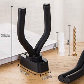 Sgizoku Guitar Wall Mount,Guitar Hanger for Wall,Guitar Wall Hanger Stand Keep Guitar Wall Hook Holder Mount Display Tioamy Guitar Wall Stand Rack Bracket Most Guitar Bass Accessories (6-Black)