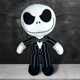 Danico Peluches Muñeco De Peluche Jack Skellington 30 CM Tipo Funk Ideal para Regalo de Fiesta de Cumpleaños, Navidad y Halloween