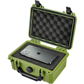 Eylar Protective Gear and Camera Hard Case Water & Shock Proof w/Foam TSA Approved 8.12 inch 6.56 inch 3.56 inch (OD Green)