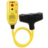 Electriduct GFCI Right Angle Adapter with 2FT Triple Tap Cord