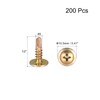 uxcell Phillips Head Self Tapping Screws, #8 x 1/2" Carbon