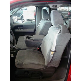Durafit Seat Covers Made to fit 2004-2008 F150 Xcab Front 40/20/40 Waterproof Endura Seat Covers. Canvas Like Material (Charcoal Gray)