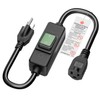 3-Prong Outdoor Waterproof Extension Switch Cord, in-Line On/Off Switch Extension