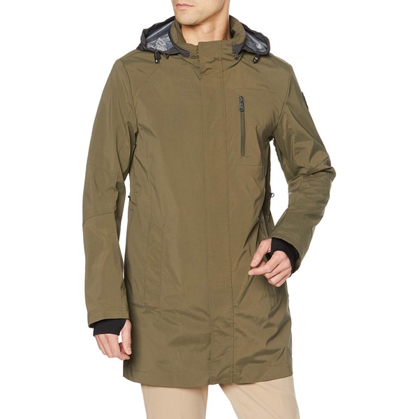 Pajar Men's Packable Rain Jacket, Coro, Military (Khaki)