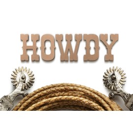 JoePaul's Crafts Western Wooden Letters - 6" - U - Premium Unfinished Wood Letters for Wall Decor (6 inch, Letter U)