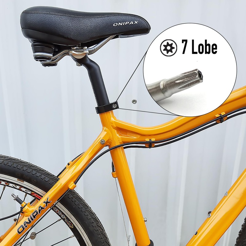 ONIPAX Bicycle Seat Clamp Protector Aluminum Alloy 31.8mm/34.9mm Black (Anti-Theft