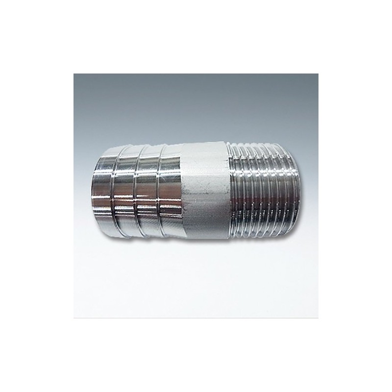 Flowbal Stainless Steel Threaded Fitting Round Hose Nipple VRHN-03 3/8x17