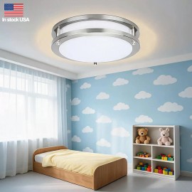 36W 13Inch LED Ceiling Light Surface Flush Mount Light Fixtures 5CCT Dimmable Ceiling Lamp for Living RoomColor: Silver, Lamp Power(W): 13inch 36W, Number of Lights: 5CCT, Support Dimmer: Yes