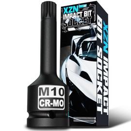 Aiourx M10 XZN Triple Square Bit Socket with 1/2-Inch Drive, Metric Size, CR-MO