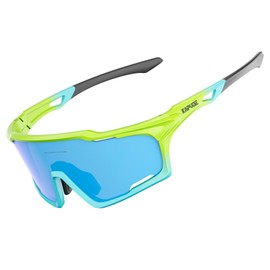 KAPVOE Cycling Glasses with HD Lenses, Ventilation System, TR90 Frame, UV400 Protection - Sports Glasses for Men and Women, MTB, Driving, Sports Sunglasses 11