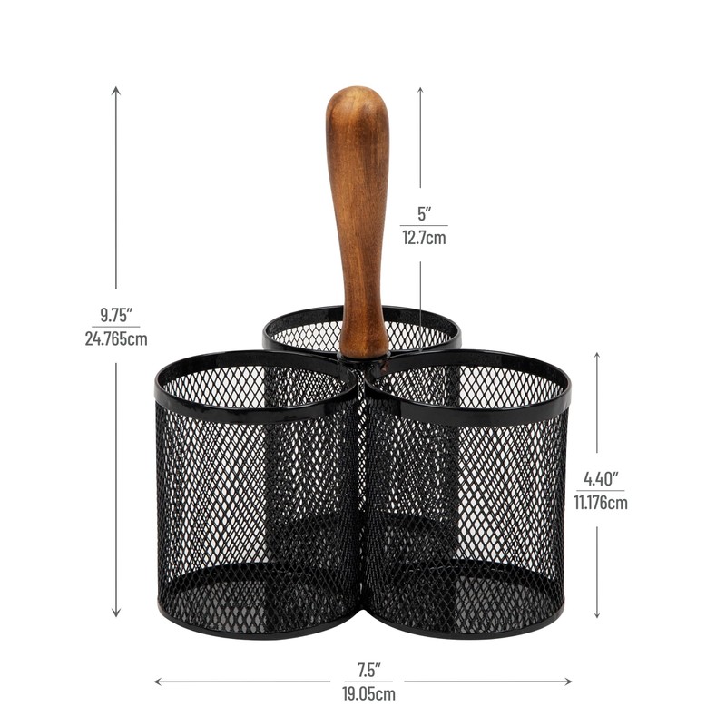 Mind Reader Utensil Holder, Silverware Organizer, Caddy, Cutlery Holder, Kitchen,