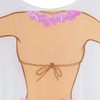 Backbayia playera de bikini para mujer, ideal para playa, piscina,