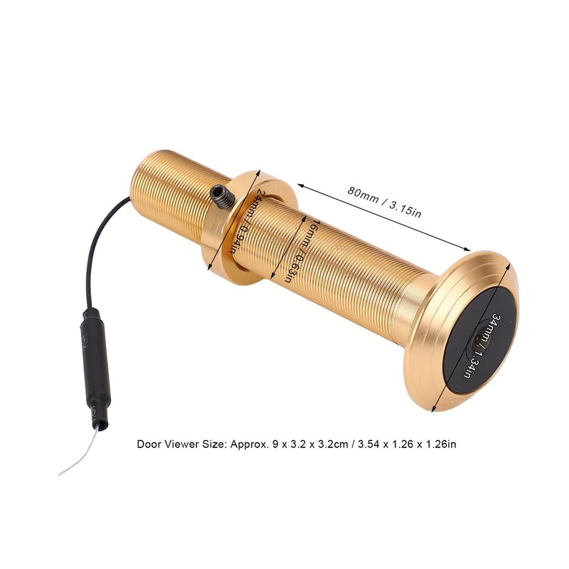 Door Viewer Camera Wireless, 220 Degrees Wide Angle Peephole Security