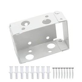 Hsthe Sea 2 Pieces Box Mounting Brackets, 2 Sets for High Profile Blinds, White Color, Window Blinds, Headrail Bracket