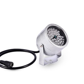 ASHATA IR , 48 LEDs Night Vision IR Infrared Light for Security Camera CCTV and IP Camera, 60 Degree Wide Angle, , Illuminating Distance of 16 to 66ft, Auto Light on Sensor