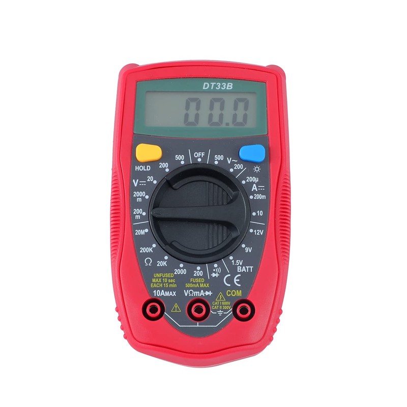 KATSU Digital Multimeter, 2000 Counts Multimeter DT33B with DC AC