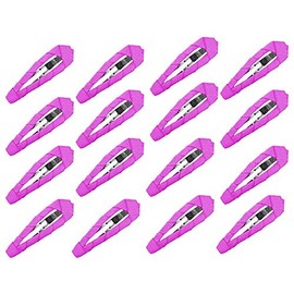 Women 2" Ribbon Wrapped Snap Clips, Barrettes (50pc 2"-Garden Rose)