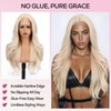 topshe Blonde 13x4 HD Lace Front Wig, 26 Inch Body