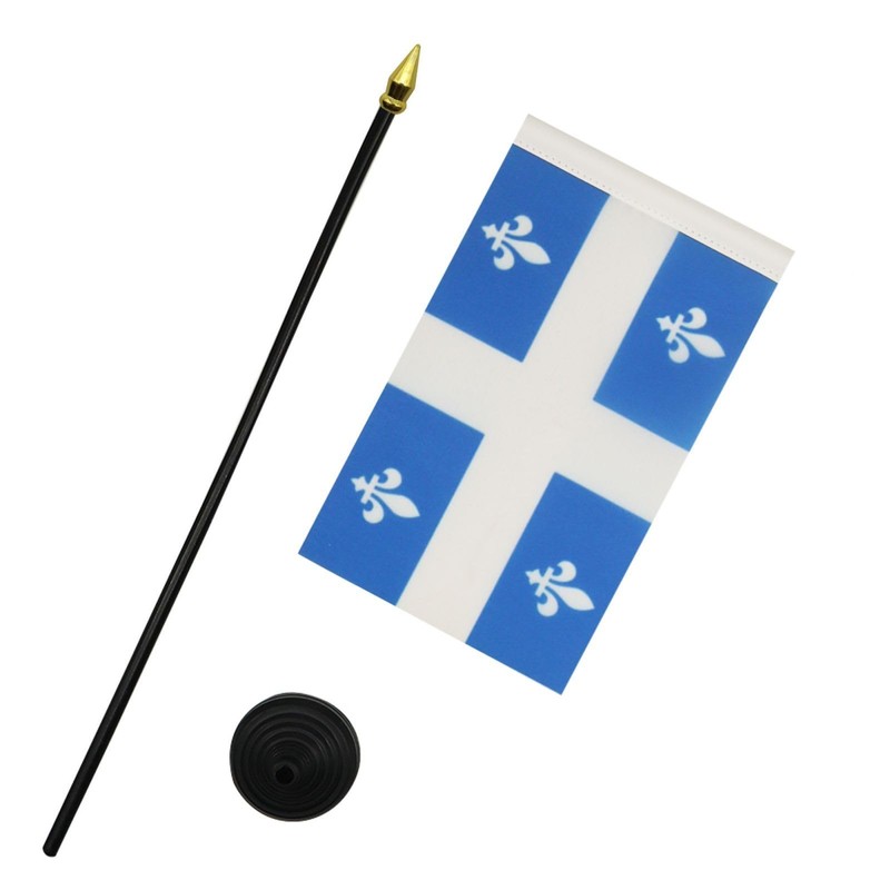 AZ FLAG - Quebec Table Flag 4'' x 6'' -