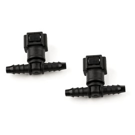 LST 2x Schnellverschluss Kraftstoffleitung Schlauchkupplung T-Stück 7,89x6mm