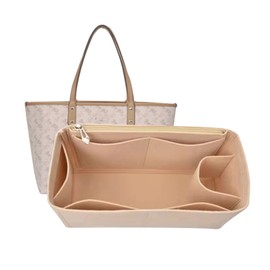 Lckaey Purse Organizer Insert for coach bag insert tote organizer purse small hand large1082Khaki Side Pull-L