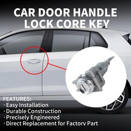 Front door lock cylinder 2 Keys, Compatible with 2011-2018 Kia Optima, 2016-2018 Kia Optima Left Driver Side Door Lock Cylinder, Replace OE 81970-2TA00 819702TA00