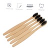 BIUDECO 10Pcs Disposable Bamboo Charcoal Toothbrushes for Adults Soft Nylon