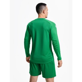 KELME Men's Soccer Goalie Jerseys,Padded Goalkeeper Kit,Goalie Shirt and Short with Socks Green 3X-Large