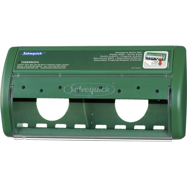 Salvequick 42015 Pflasterspender, Spender, leer 19 x 4x11cm