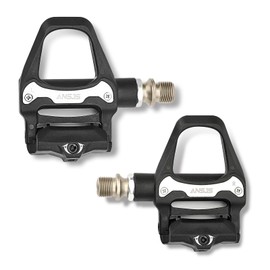 ANSJS Road Bike Pedals, Lightweight Clipless Bicycle Pedals with Cleats Set Compatible with SPD-SL System- 6 Degree Float Clipless (R26)