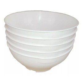 Boris 30 Platos Hondos 30 Taqueros Y 30 Vasos Blancos De Plástico