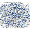 NorthPointe 3 ¼” Golf Tees Plastic – White/Blue Stripes -