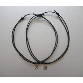 Cute Friendship Necklaces Initial Letters – Pack of 2 – Your Desired Letters