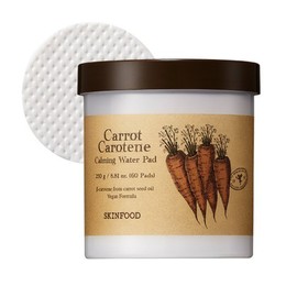 Skinfood Carrot Carotene Calming Water Pads 250g, 60 pads, 3 packs / 스킨푸드 캐롯 카로틴 카밍 워터 패드 250g, 60매입, 3개