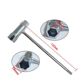 13 x 19 mm Chainsaw Wrench Scrench and ms170 6PCS bar nuts compatible Replace Stihl ms170 ms180 ms250 ms290 017 018 019 020 021 023 024 025 026 028 034 Chainsaw Replacement Parts Repair Tools