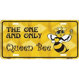 The One and Only Queen Bee License Plate