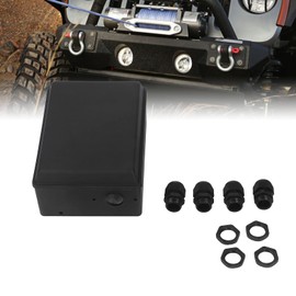 Electric Winch Control Box ABS Winch Controller Housing Kit with Complete Accessories, Winch Control Protection Box Winch Controller Box for 8000 to 20000LB Electric Winch