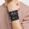 Minicoco 6 Pcs Leather Bracelet Star Black Braided Wide Wristband