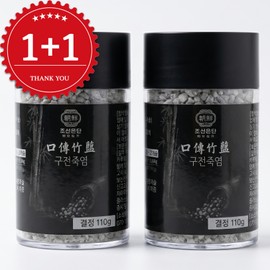 Joseon Eundan No. 9 9 times roasted Gujeon bamboo salt (powdered salt powder) 110g x 2 / 조선은단 9번 9회 구운 구전죽염 (가루 소금 분말) 110g x 2개