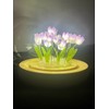 Hplvetoys 20 Tulips,Tulip Night Light LED Decoration Lamp,Glass Artificial Flower