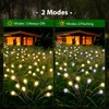 SANJICHA Solar Pathway Lights Outdoor,2 Pack Solar Powered Garden Lights