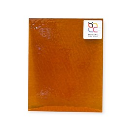 Wissmach Stained Glass Sheet and Mosaic Glass: Dark Amber English Muffle (8"x6"-1 Sheet) | Curated by BiNARi Glass Studio