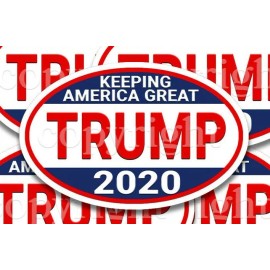 Trump 2020 Mini Stickers Keeping American Great Decals 3" wide 5 pack RWB Rbdr
