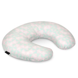 Dream On Me Beeboo Nursing Pillow and Positioner, Breastfeeding and Bottlefeeding Pillow, Removable and Washable Pillow Cover, Soft and Breathable Fabric, Pink and Blue (Pack of 1)