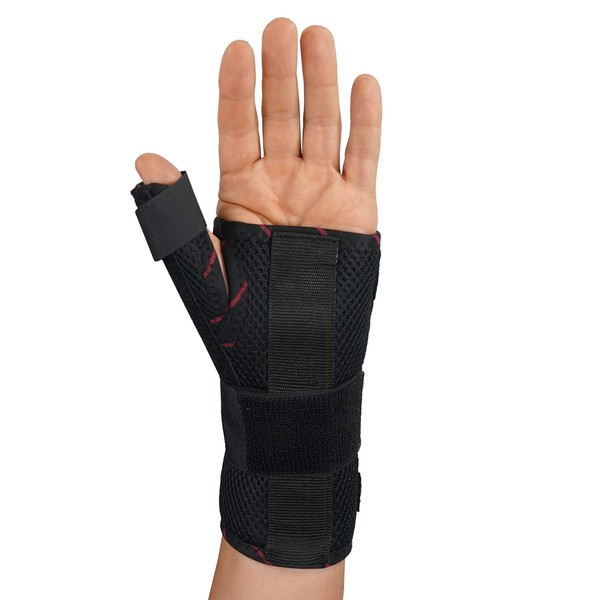 ORTONYX Thumb Immobilizer Brace Spica Thumb Support Splint Support - Arthritis, Pain, Sprains, Strains, Carpal Tunnel & Trigger Thumb Immobilizer - Wrist Strap - Left Hand/S-M