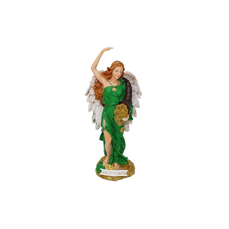 8.5" Angel de la Abundancia Abundance Abundia Statue Figurine Image